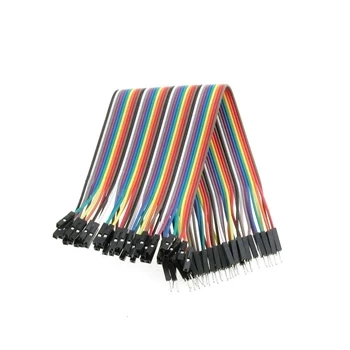 Zestaw przewodów połączeniowych męski–żeński 20cm – 40 szt. do płytek stykowych, Arduino