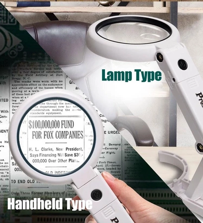 Lupa z podświetlaniem LED, 2-funkcyjna, 3.75/5.5x MA-025 Proskit