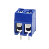 Złącze śrubowe 2 pola, raster 5, h=12.5mm