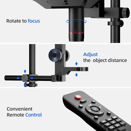 Mikroskop cyfrowy 10" HDMI z dużą podstawą roboczą i endoskopem, AD409Max-ES ANDONSTAR
