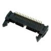 Wtyk IDC 34-stykowy kątowy do montażu na PCB, raster 2,54 mm z zatrzaskami, Z-WS34VW