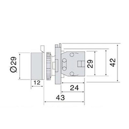 Przycisk XB2 EA31 monostabilny okrągły 3A/240V zielony (NO)