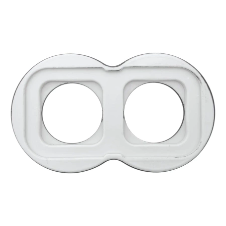 Ramka podwójna okrągła typu ósemka ceramiczna czarna Ceramic Loft