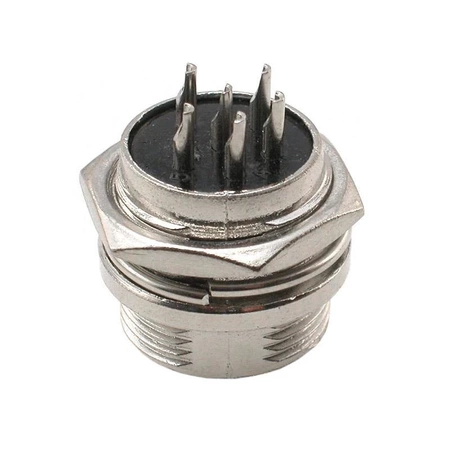 Gniazdo mikrofonowe męskie NC517 6 pin