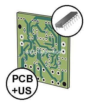 Bezprzewodowy system pomiaru temperatury - węzeł pomiarowy - PCB i mikroprocesor do projektu AVT 5635
