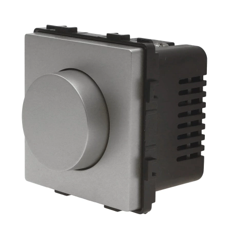 Ściemniacz dimmer 500W, 80W dla LED - szklana ramka - szary - Tawoia Glass