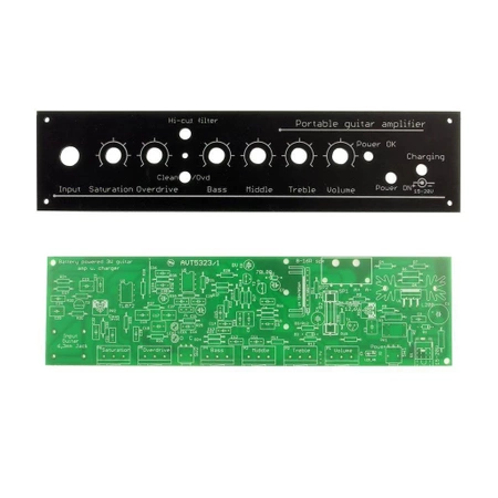 Wzmacniacz gitarowy mono 3 W z zasilaniem akumulatorowym - PCB do projektu AVT 5323