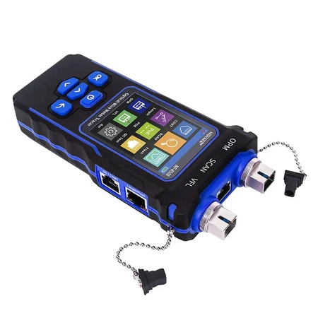 Tester okablowania i miernik mocy optycznej LCD, RJ-45, RJ-11, BNC z szukaczem par, pióro świetlne VFL Noyafa NF-8508
