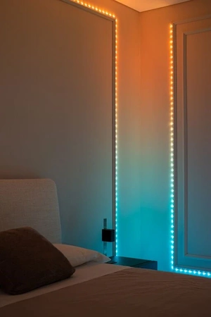 Twinkly Dots 60, dekoracyjne oświetlenie LED RGB 3m, czarny przewód, zasilanie USB