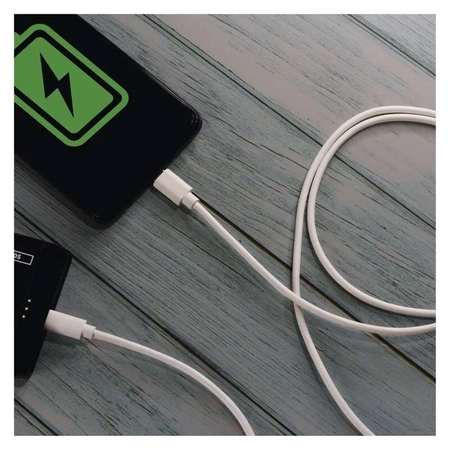 Kabel USB C-C 1m, biały, EMOS SM7027W