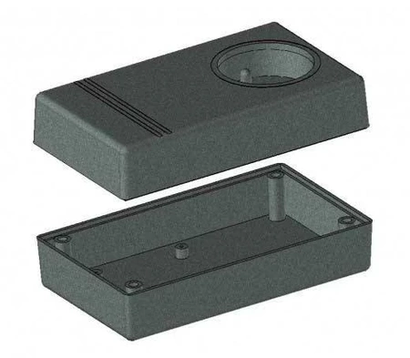 Obudowa do zasilacza 120 × 70 × 44 mm z ABS, czarna, Z31 KRADEX