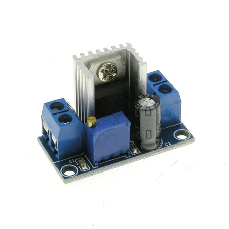 Przetwornica / zasilacz DC-DC 1.5A, 4.2-40V, step-down, LM317