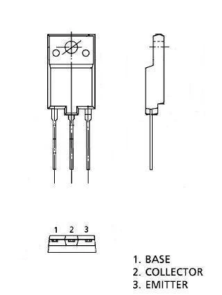 2SC5129 - tranzystor bipolarny NPN, 600 V, 10 A, 50 W, 2-16E3A