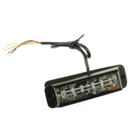 Lampa błyskowa LED do pojazdu, 30W, 6 LED, światło niebieskie, R65 R10, 12V/24V, LW0035