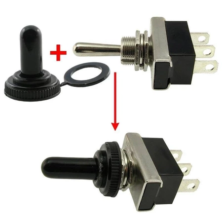 Gumowa osłona WPC-02 do przełączników KN3 z gwintem M12 × 0,75