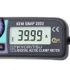 Miernik cęgowy AC/DC 300 A o masie 100 g, szczęki 24 mm, rozdzielczość 0,01 A, CAT III 300 V, Kyoritsu KEW2033