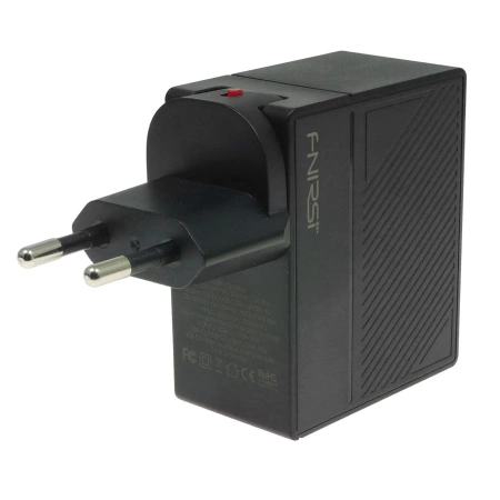 Ładowarka USB, 2xUSB-C, 1xUSB-A, ładowarka sieciowa, szybkie ładowanie 100W GaN FNIRSI