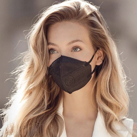 Maska antysmogowa AirPOP Pocket 2szt. czarna