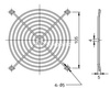 Osłona ochronna wirnika do wentylatora 120 × 120 mm, model Sunon FG-12