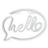 Neon LED "hello", dekoracja LED 30x21cm, zasilanie z baterii lub USB