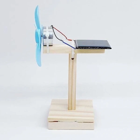 Wentylator na energię słoneczną - DIY - Drewniana Zabawka Edukacyjna