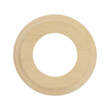 Ramka pojedyncza okrągła naturalne drewno Ceramic Loft