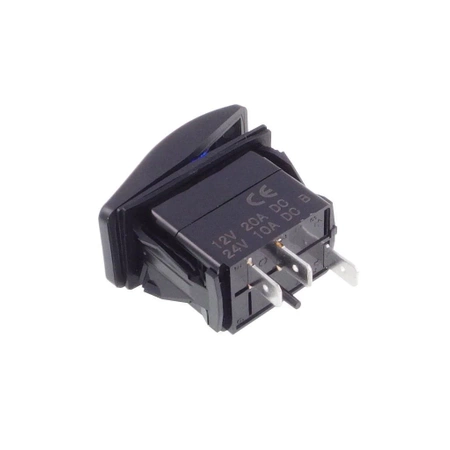 Włącznik ON-OFF 2-poz 3-pin 1 LED zielony Carling