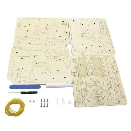Pistolet wielostrzałowy na gumkę - DIY - Drewniana Zabawka edukacyjna
