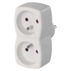 Rozgałęźnik sieciowy 230 V, 2 gniazda, 10 A, biały, EMOS P0028N