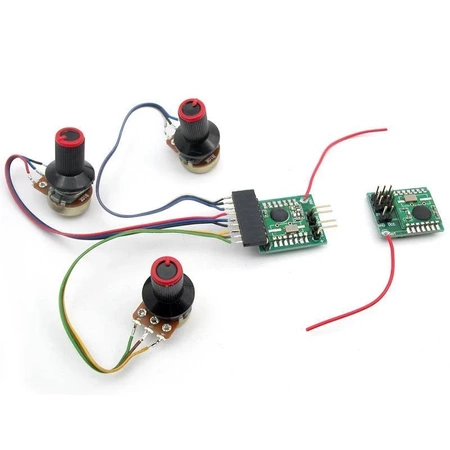 Nadajnik/odbiornik RC 3-kanałowy 868 MHz, zasięg 500m - KIT AVT 5290