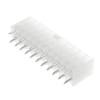 Wtyk ATX 22-stykowy męski prosty do montażu na PCB, raster 4,20 mm, biały, KWM4505-22S