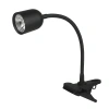 Lampka LED z klipsem czarna, 4 W, 320 lm, 4000 K, zasilanie 230V