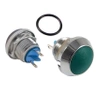 Przycisk wandaloodporny W12P10R/C 12mm, monostabilny 1NO, wypukły, chromowany, zielony