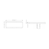 Lampa tylna LED do przyczepy, obrysowa, 2 funkcje: obrysowe, odblask, L1035-B