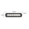 Lampa błyskowa LED do pojazdu, 6 LED, światło pomarańczowe, R65 R10, LW0032-ALR
