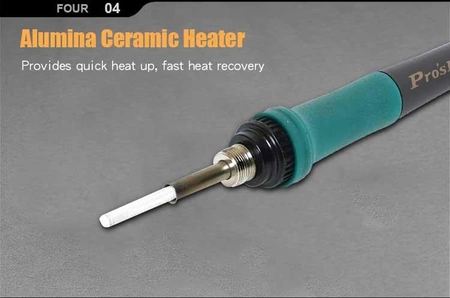 Stacja lutownicza 60W, precyzyjna, ESD, port USB, kompaktowe wymiary 18x15x11cm, Proskit SS-256B