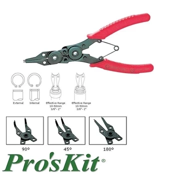 Szczypce do pierścieni Segera, 4 końcówki, Proskit 8PK-249