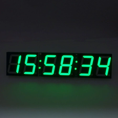 Zegar z zielonym wyświetlaczem 55mm ustawiany za pomocą GPS - KIT AVT 5522/2/G