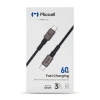 Kabel USB-C - USB-C, 60 W, 1,2 m, czarny, Miccell, MIC-003759