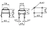 Microswitch 0.8mm (6x6) do druku (4.3mm)
