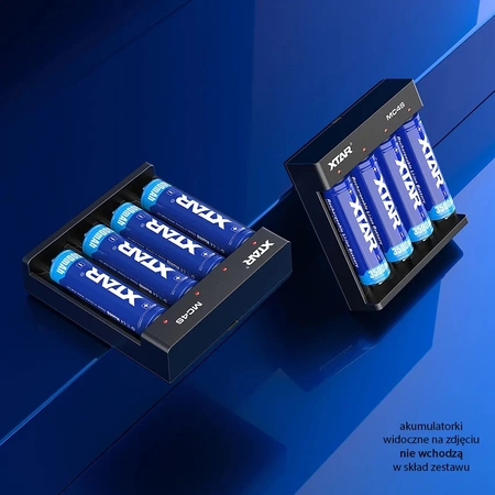 Ładowarka do akumulatorów cylindrycznych 18650 Li-ion / NiMH XTAR MC4S