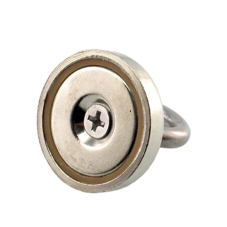 Magnes neodymowy okrągły 25mm z uchem, udźwig 12kg