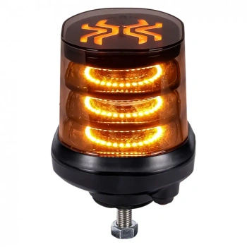 Lampa błyskowa ostrzegawcza LED X-SPIDER 3 na śrubę, 120 LED, 54 W, 12/24 V, R65, przewód 30 cm - ALR0089