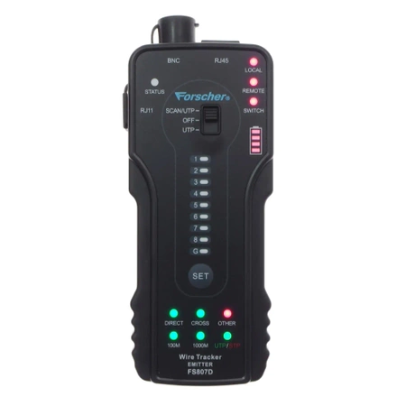 Tester sieci LAN, precyzyjny szukacz par przewodów FS807D Forscher