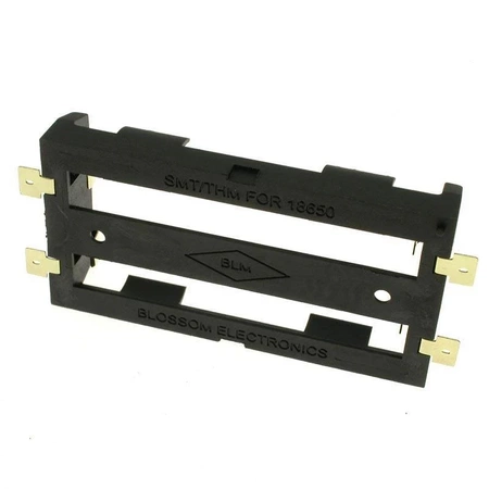 Koszyk baterii 18650 x2, montaż SMD