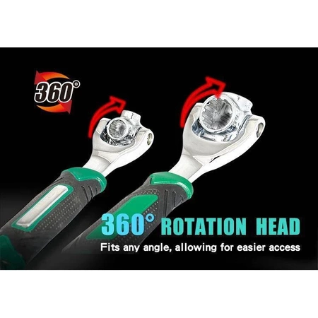 Klucz nasadowy wielofunkcyjny HW-318 Proskit 8-19mm, 5/16''-3/4''