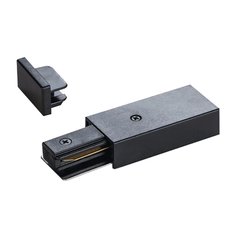 Zestaw oświetlenia szynowego: 4 reflektory LED 5W, 2m szyny + akcesoria, czarny