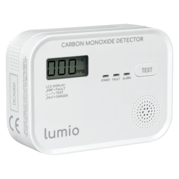 Czujnik czadu z LCD, autonomiczny, bateryjny LUMIO DCA002