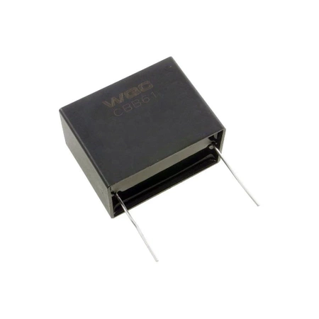 Kondensator rozruchowy do silnika 8µF 450VAC, CBB61, do druku, raster 42mm, 48 × 26 × 37 mm