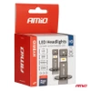 Żarówka samochodowa LED 2szt H3 6000K Canbus 60W AMIO-04113 seria HYBRID